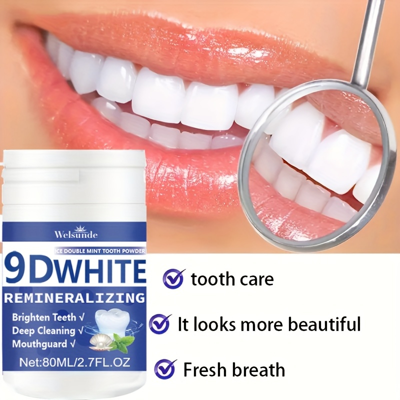 Teeth Whitening Levels - 9D White Remineralizing Hydroxyapatite Tooth Powder,