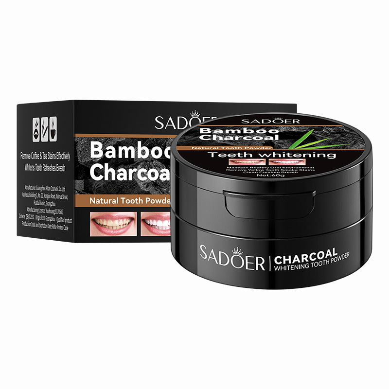 Whitening Powder Activated - 60g Tooth Whitening Powder Activated Bamboo