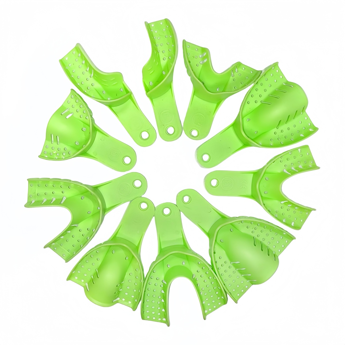 Teeth Whitening Tray - 10pcs/Set Autoclavable Dental Plastic Impression Trays