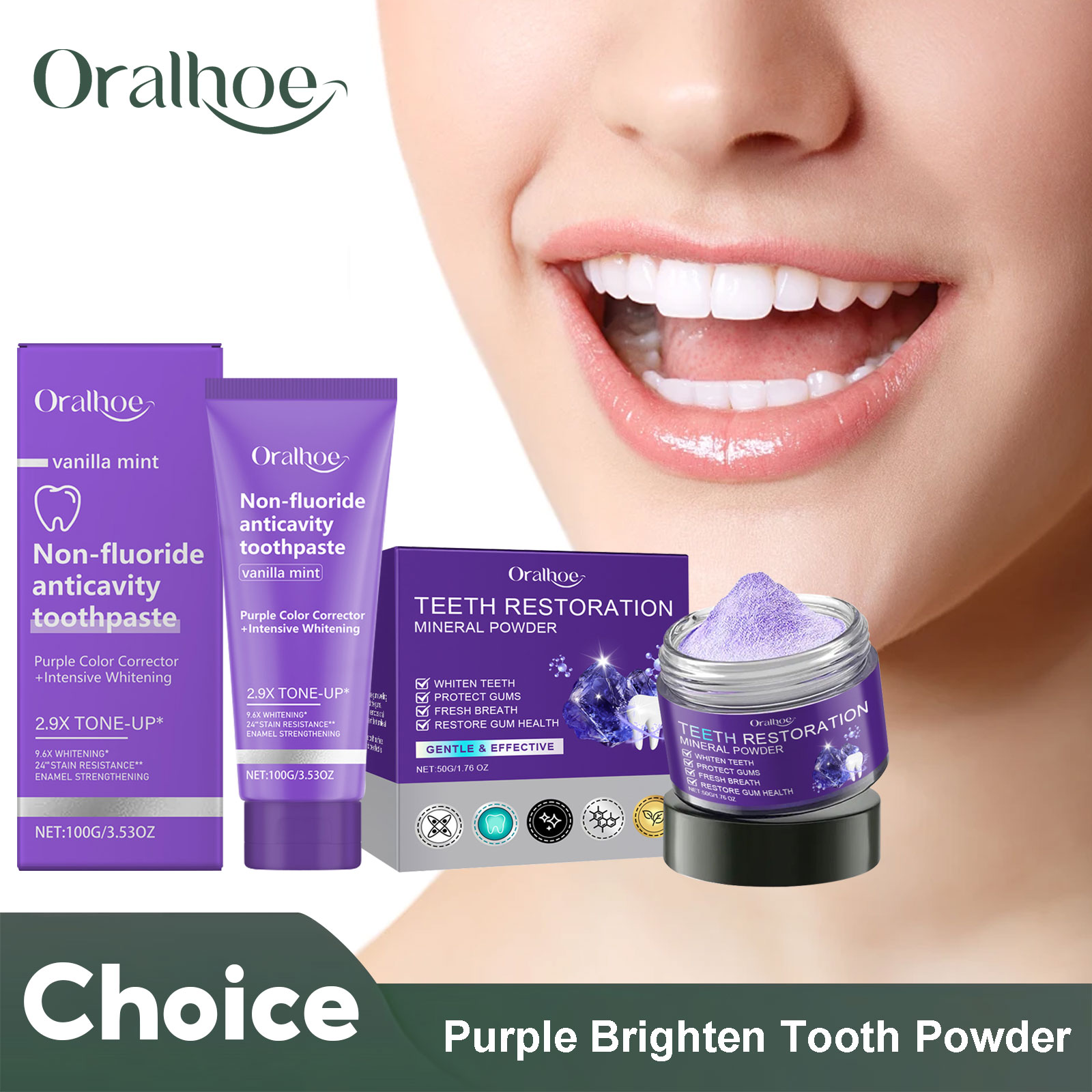 Teeth Whitening Levels - Teeth Restoration Mineral Powder Teeth Whitening