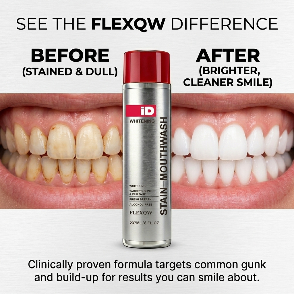 Teeth Whitening With Peroxide - Hismile ID Whitening Stain Mouthwash 237ml