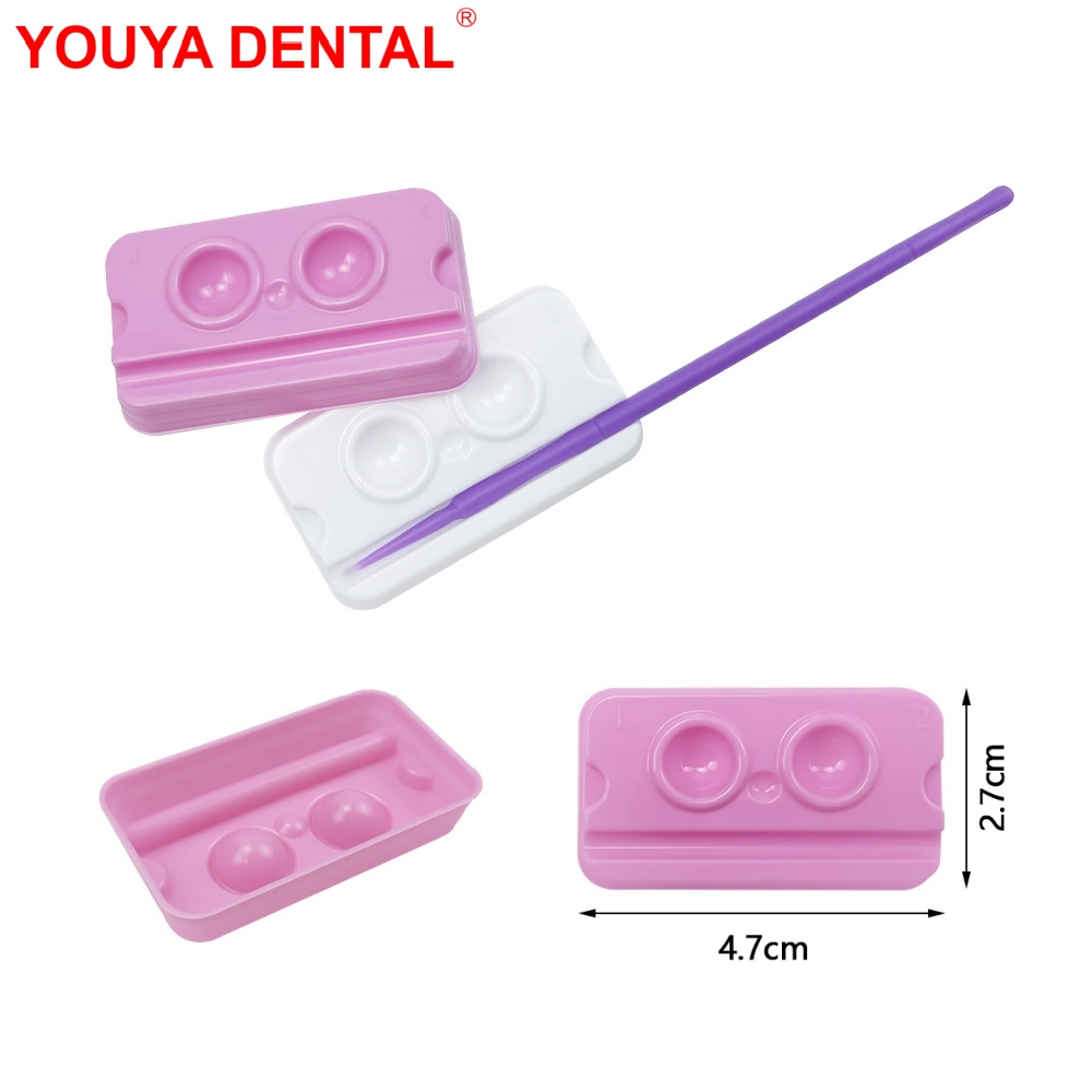 Teeth Whitening Tray - 100pcs/bag Dental Mixing Well For Bonding