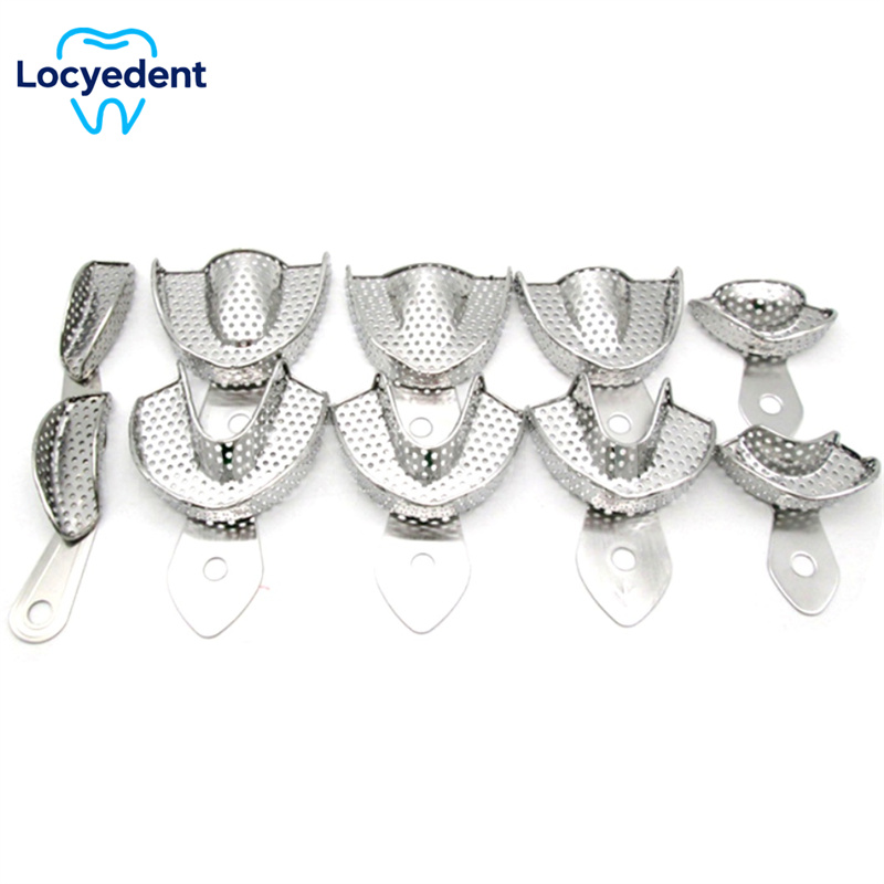 Teeth Whitening Tray - 10Pcs/Set Dental Impression Tray Stainless Steel
