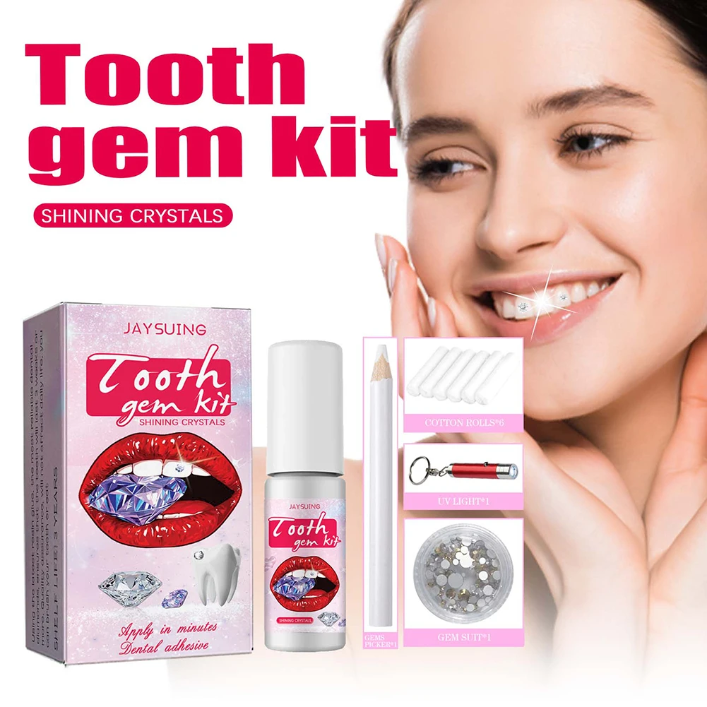 Teeth Whitening Levels - DIY Tooth Gems Kit with Crystals