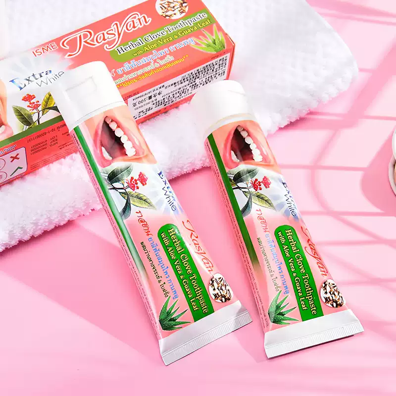 RASYAN Herbal Clove Tooth Powd - Teeth Whitening Thailand recension och pris
