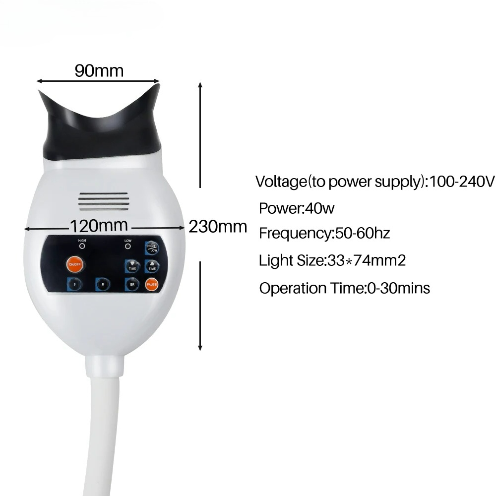 Adjustable 3 Colors LED Teeth  - Teeth Whitening Dental recension och pris