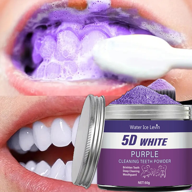 Purple Teeth Whitening Powder, - Teeth Whitening Charcoal Powder recension och pris