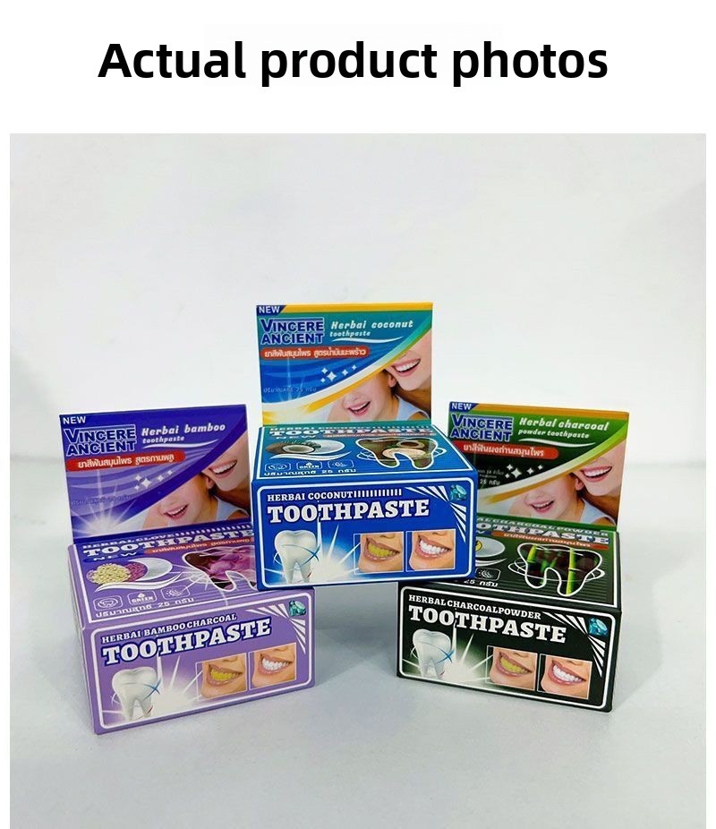 Natural Thai VINCERE Tooth Pow - Teeth Whitening Charcoal Powder recension och pris