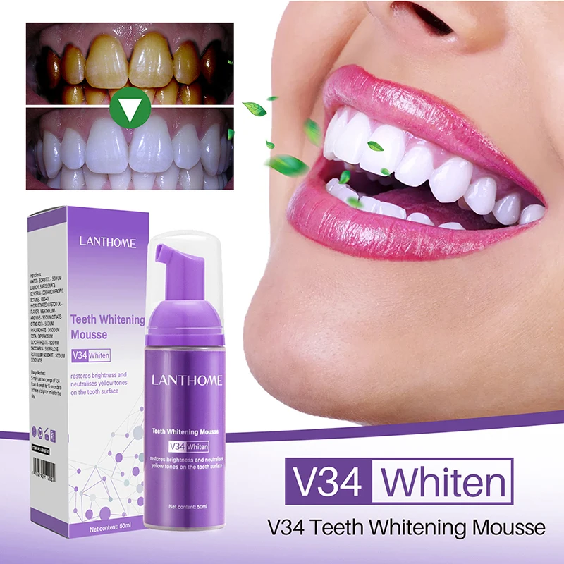 Mousse V34 Toothpaste Teeth Cl - Teeth Whitening Charcoal Powder recension och pris