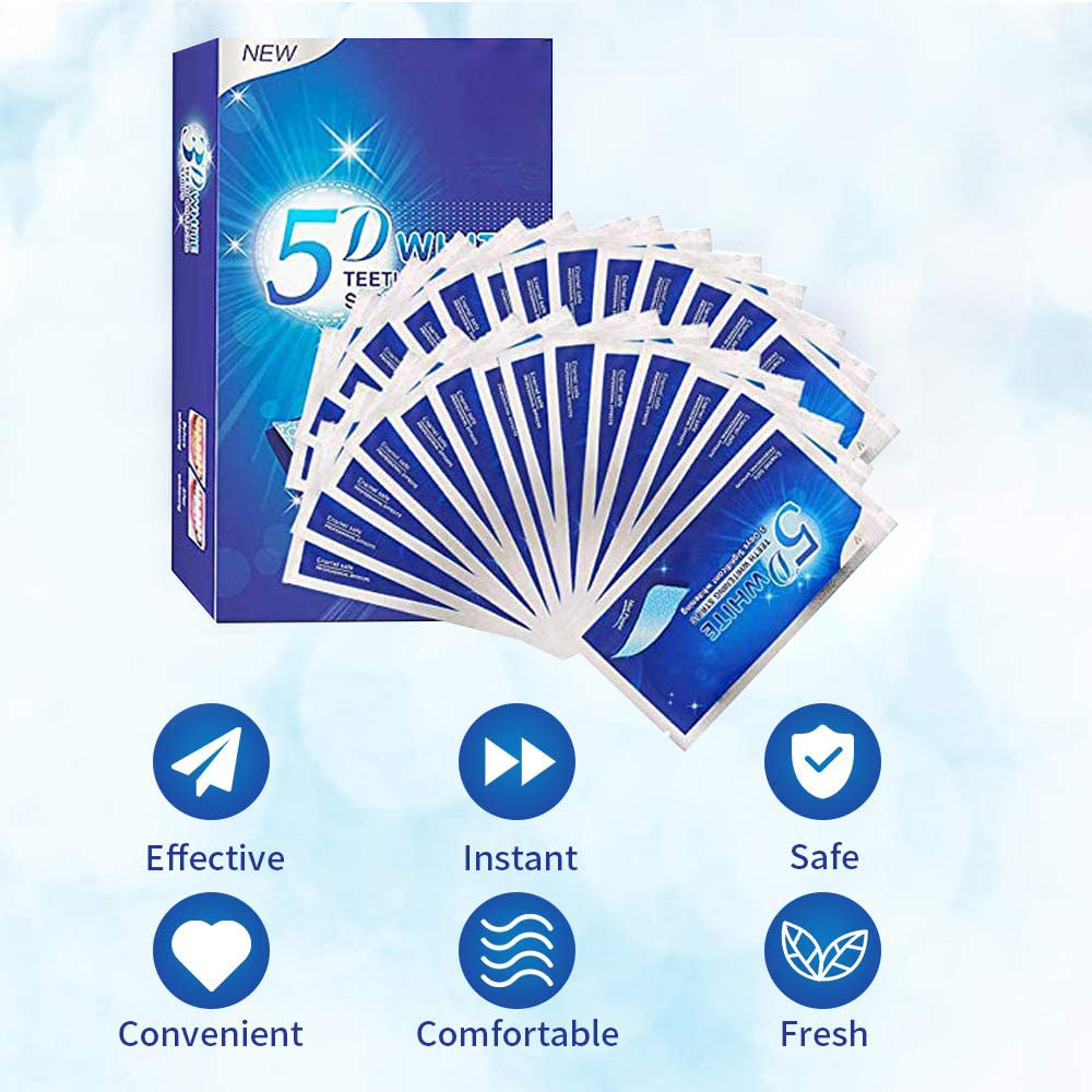5D White Teeth Whitening Strip - Teeth Whitening Levels recension och pris