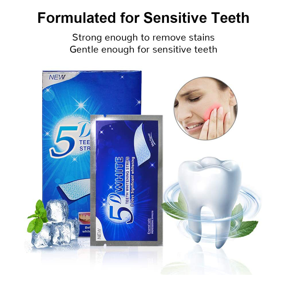 5D White Teeth Whitening Strip - Teeth Whitening Levels recension och pris