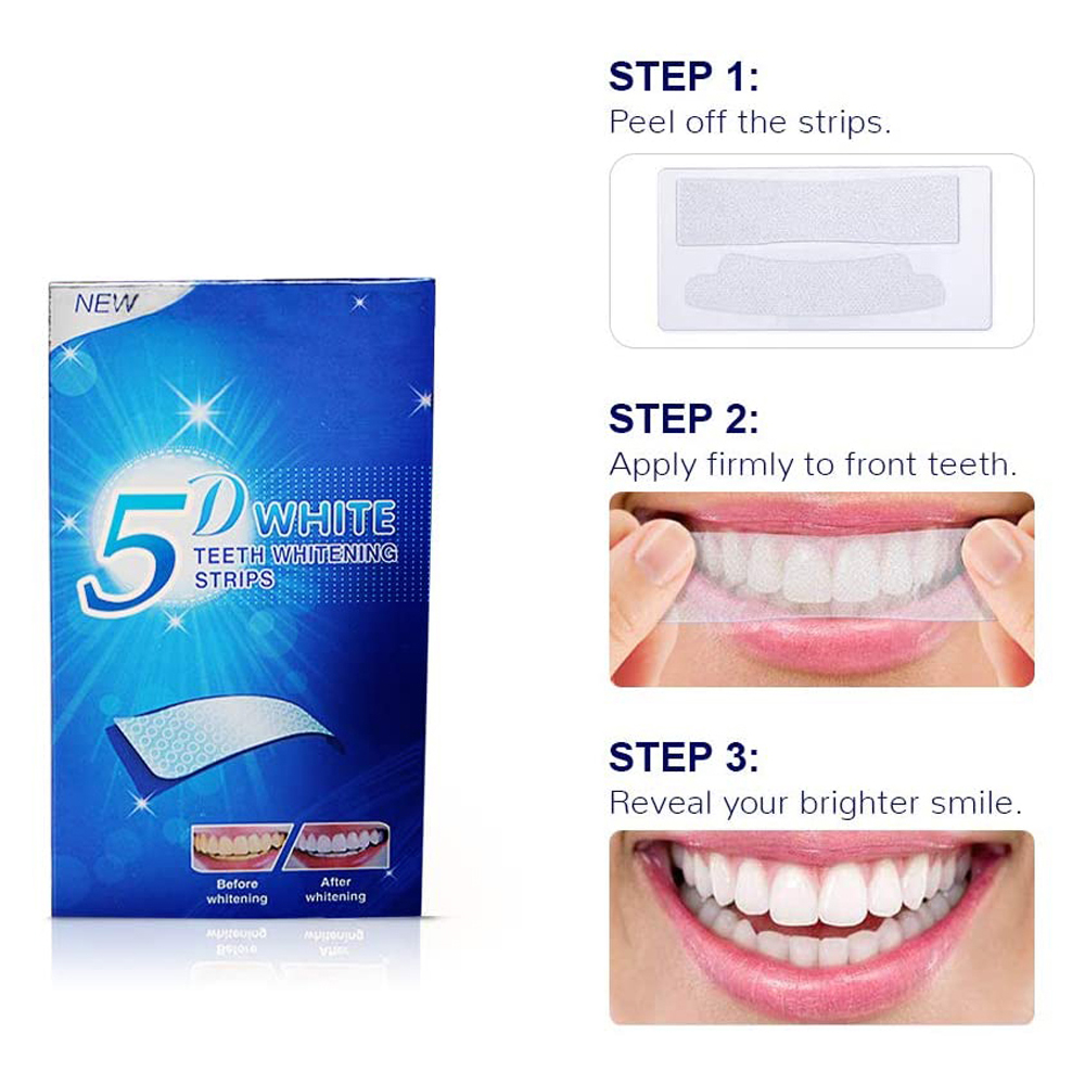 5D White Teeth Whitening Strip - Teeth Whitening Levels recension och pris