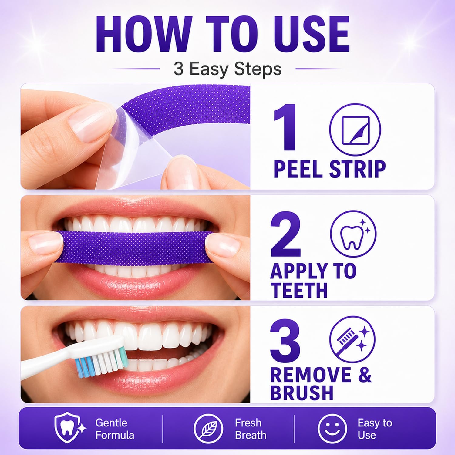 7/14/21pcs Purple Teeth Whiten - Teeth Whitening With Peroxide recension och pris