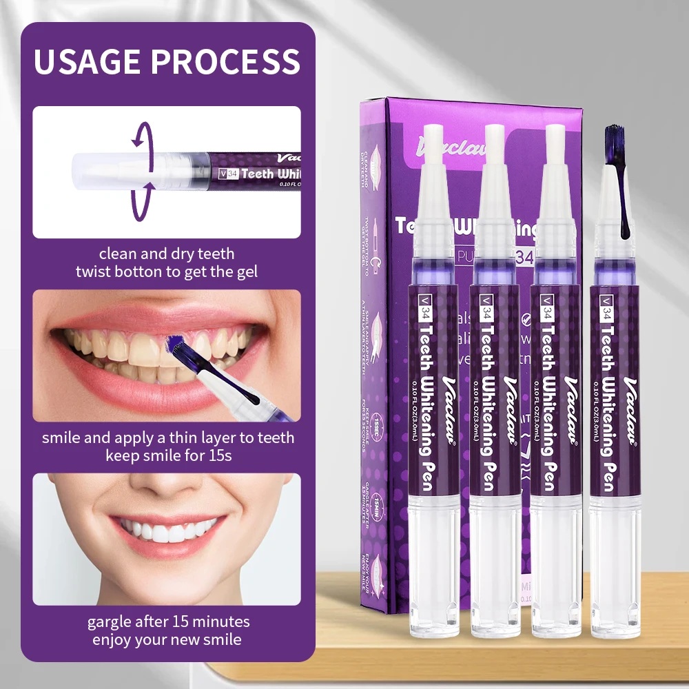 Vaclav V34 Purple teeth whiten - Teeth Whitening Levels recension och pris